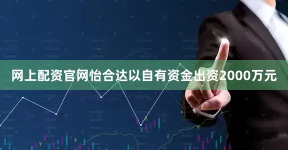 网上配资官网怡合达以自有资金出资2000万元