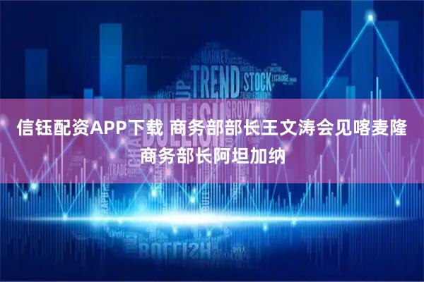 信钰配资APP下载 商务部部长王文涛会见喀麦隆商务部长阿坦加纳